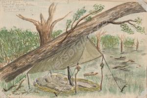 "A Bivouac of myself and a pal, on our Journey do