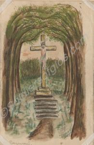 "The Village Crucifix on the cross roads, the fig