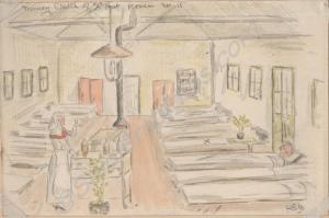 "A memory of "A" Hut No. 3 Stationery Hospital. Ro