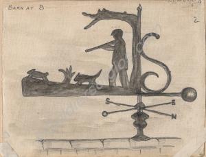 "Artistic Weather Vanes, constructed in iron and