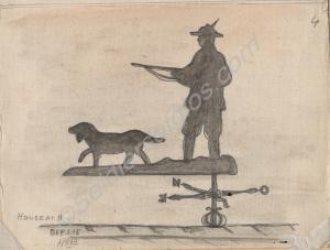 "Artistic Weather Vanes, constructed in iron and