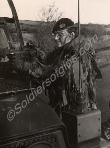 Cover man at V.C.P., Northern Ireland, 1977-1978.
