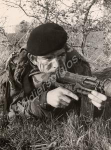 A soldier of the Gloucestershire Regiment in an O.