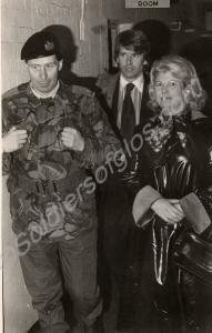 Mrs Sally Oppenheim M.P. with Lieutenant-Colonel S