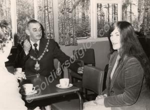 Mayor of Cheltenham meeting the wives of Glouceste