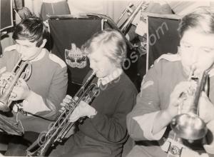 The Band with a pupil of Coleraine School. Glouces