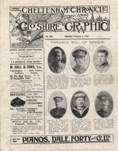 Page from  the Cheltenham Chronicle and Gloucester
