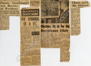 Newspaper cuttings relating to Brigadier Manley An