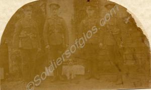 Postcard showing group of soldiers, (not Glouceste