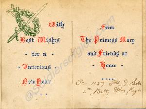 New Year Greeting Card to 1127 Private Graham Sco