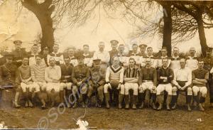 Two Gloucestershire Regiment football teams. c. 19