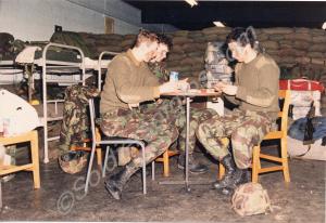 "The Cookstown Hilton". Mortar Platoon billet insi