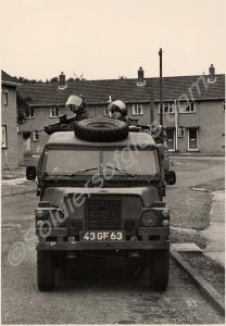 Land Rover patrol. Gloucestershire Regiment. North