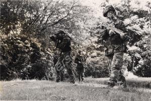 Training patrol.  Gloucestershire Regiment. Northe