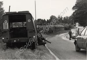 Vehicle checkpoint. Gloucestershire Regiment. Nort
