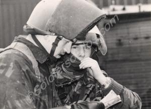 Lance-Corporal Osbourne, (on left). Gloucestershir