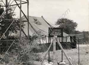 Dining tent. "A" Company, 1st Battalion, The Glouc