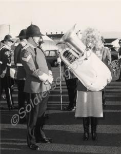 Band and Drums with Beauty Queen "Miss Avon". Glou