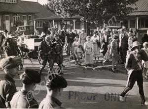 The funeral of "The Bisley Bullet". With Captain R