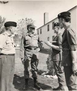 Major Allison, Company Sergeant-Major Tuggey and C