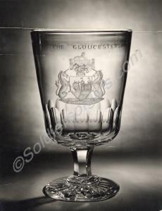 Salamanca Day crystal goblet. The Gloucestershire