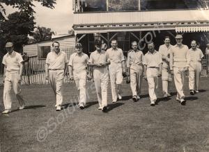 Regimental Cricket Team. Left to right:- Lutyens-H