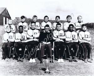 Lieutenant-General Sir John Waters with athletics
