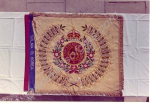 Regimental Colour with Solma-Ri streamer of 1st Ba