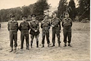 Reservist and Home Guard officers. Left to right:-