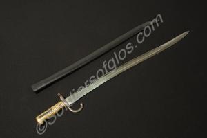 Beaumont sabre bayonet and scabbard, of Dutch orig