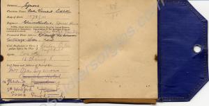 Page from Officer's Record of Service (A.B.439) bl