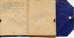 Page from Officer's Record of Service (A.B.439) bl
