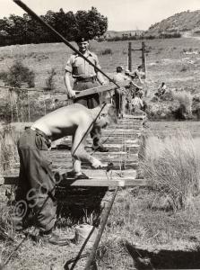 Assault Pioneers building a 75 yard span suspensio