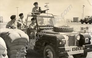 Land Rover patrol. Gloucestershire Regiment. Swazi