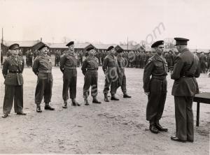 H.R.H. The Duke of Gloucester presenting awards. W