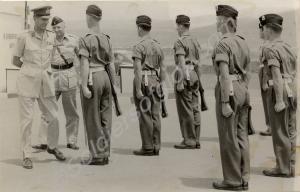 Inspection.  1st Battalion, The Gloucestershire Re
