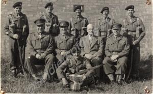 Sergeants' Mess Rifle Team. Winners of the Johnson