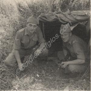 Two soldiers "up country".  1st Battalion, Glouces