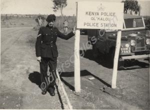 Lance-Corporal R.D. Simmonds in blues at ol'Kalou