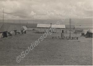 In camp.  1st Battalion, Gloucestershire Regiment.