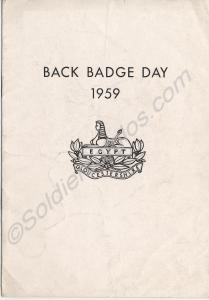 Back Badge Day programme. 1st Battalion, The Glouc