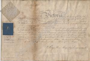 Commission to Adam Cowan to Quarter-Master of the