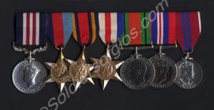 Group of seven medals; Military Medal, 1939-1945 S