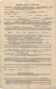 Certified Copy of Attestation, 7th January 1948.Te