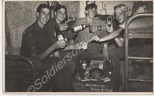 Christmas cheer. 1st Battalion, Gloucestershire Re