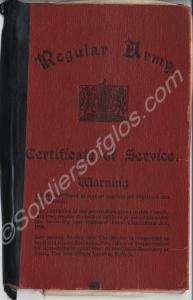 Certificate of Service. 5179327 Private Oswald Eri