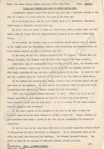 Short military biography from 1970 of Regimental S