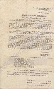 Letter from the Imperial War Graves Commission, 19