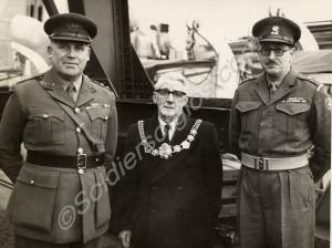 The Mayor of Dover with Major-General C.E.A. Firth