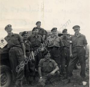 2nd Lieutenant Hirst with members of the Assault P